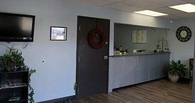 front reception area